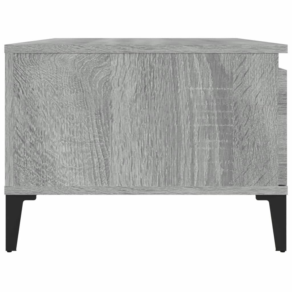 vidaXL Τραπεζάκι Σαλονιού Γκρι Sonoma 90x50x36,5εκ. Επεξεργασμένο Ξύλο