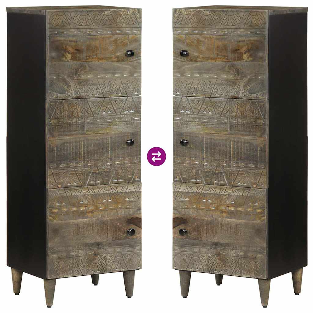 vidaXL Ντουλάπι 40 x 33 x 110 εκ. από Μασίφ Ξύλο Μάνγκο