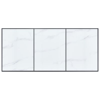 vidaXL Τραπεζαρία Λευκή 180 x 90 x 75 εκ. από Ψημένο Γυαλί