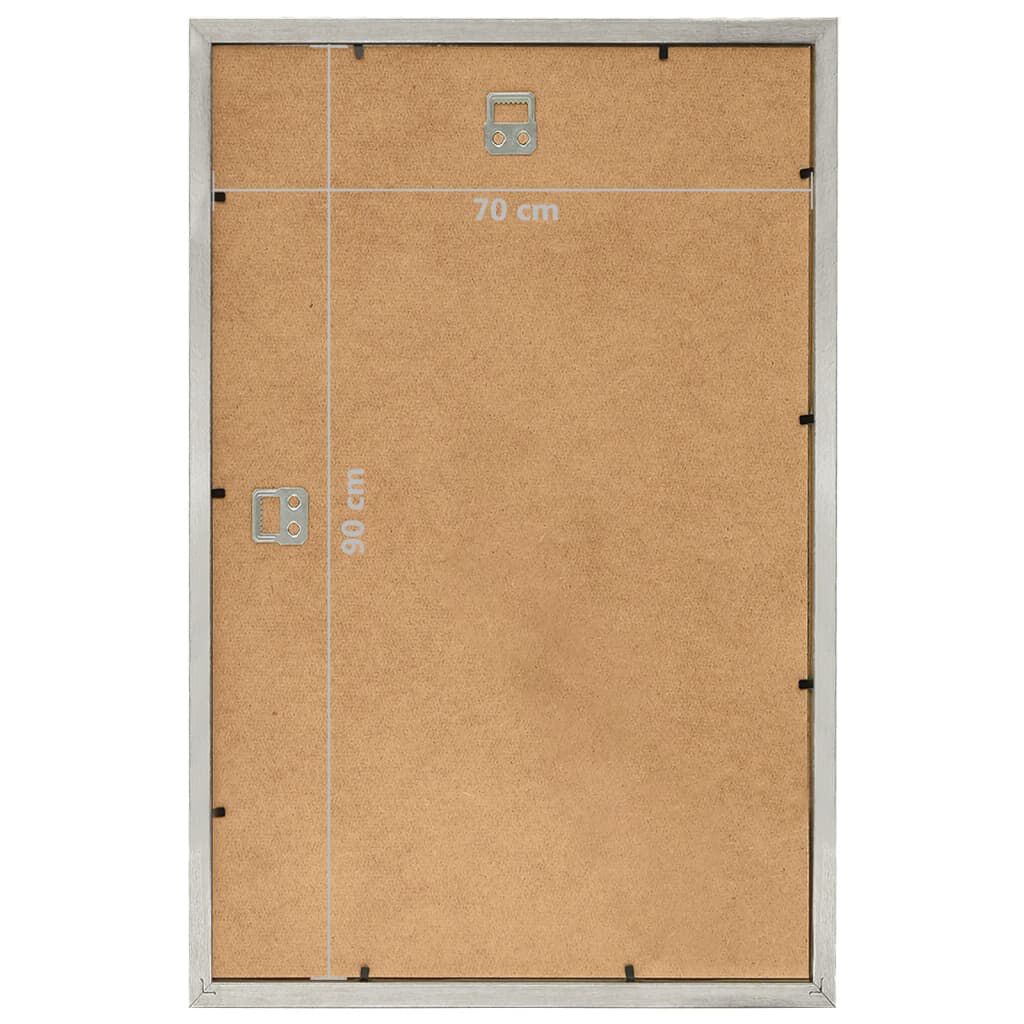 vidaXL Κορνίζες Κολάζ για Τοίχο 5 τεμ. Ασημί 70 x 90 εκ. MDF