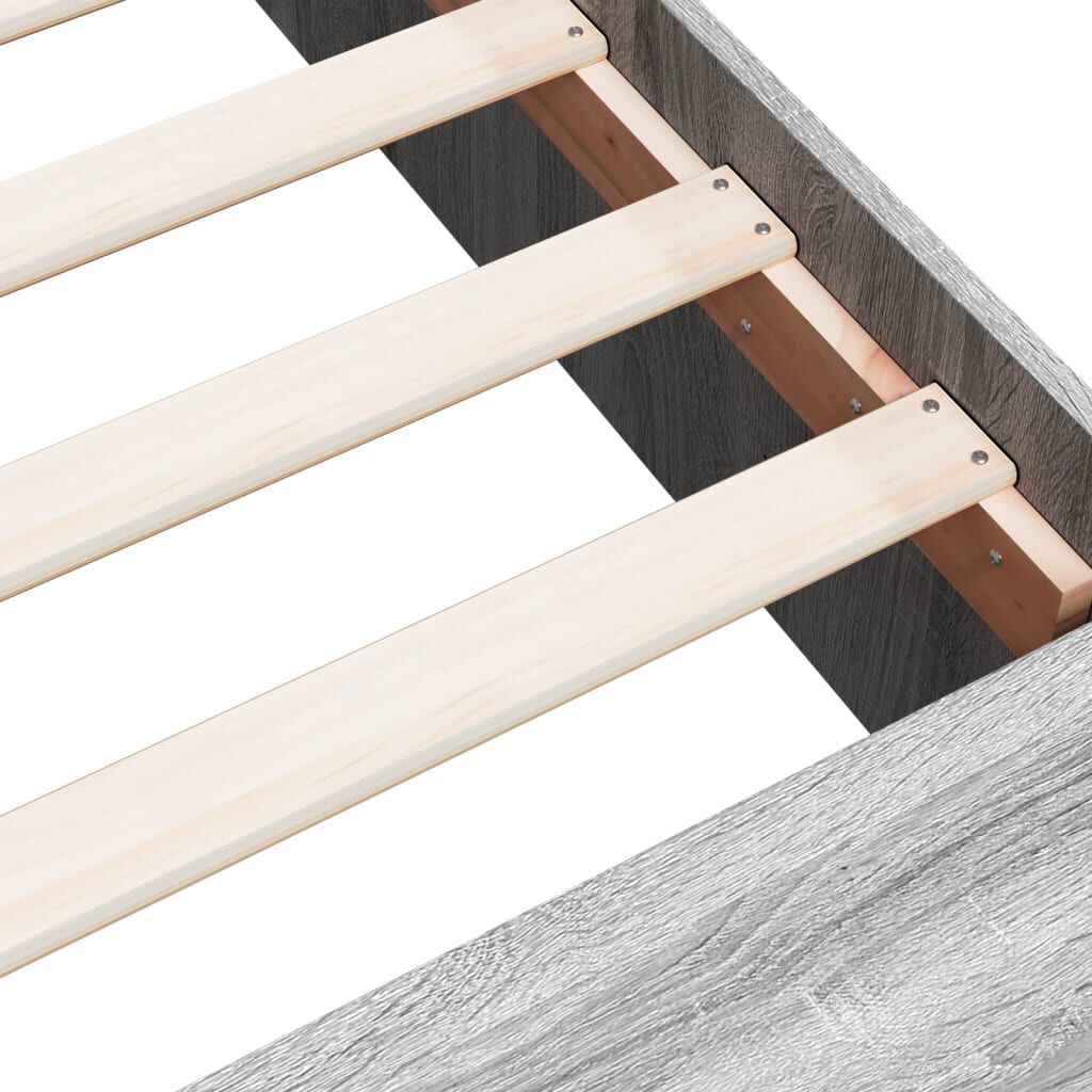 vidaXL Πλαίσιο Κρεβατιού Γκρι Sonoma 120x200 εκ. Επεξεργασμένο Ξύλο
