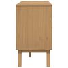 vidaXL Μπουφές OLDEN Λευκό & Καφέ 114x43x73,5 εκ. Μασίφ Ξύλο Πεύκου