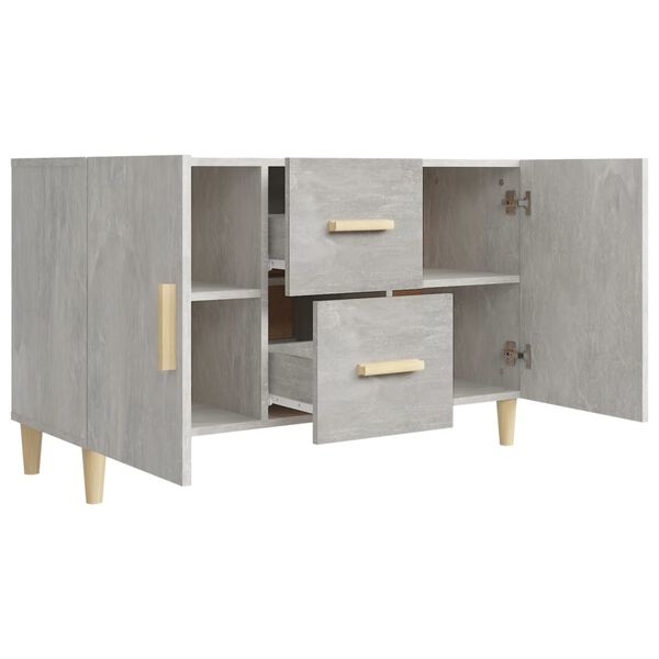 vidaXL Ντουλάπι Γκρι Σκυροδέματος 100 x 36 x 60 εκ. Επεξεργασμένο Ξύλο
