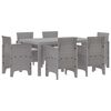 vidaXL &Sigma;έ&tau; &phi;&alpha;&gamma;&eta;&tau;&omicron;ύ &gamma;&iota;&alpha; &kappa;ή&pi;&omicron; 7 pcs &Alpha;&nu;&omicron;&iota;&chi;&tau;ό &gamma;&kappa;&rho;&iota; Rattan Polt