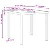 vidaXL Σέτ φαγητού για κήπο 5 pcs Γκρι συνθετικό ρατάν