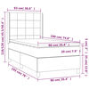 vidaXL &Kappa;&rho;&epsilon;&beta;ά&tau;&iota; Boxspring &mu;&epsilon; &Sigma;&tau;&rho;ώ&mu;&alpha; Taupe 90x190 &epsilon;&kappa;.&Upsilon;&phi;&alpha;&sigma;&mu;ά&tau;&iota;&nu;&omicron;