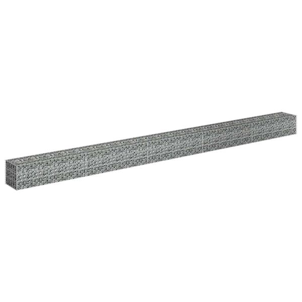 vidaXL Συρματοκιβώτιο-Γλάστρα Υπερυψωμένη 450x30x30 εκ. Γαλβ. Χάλυβας