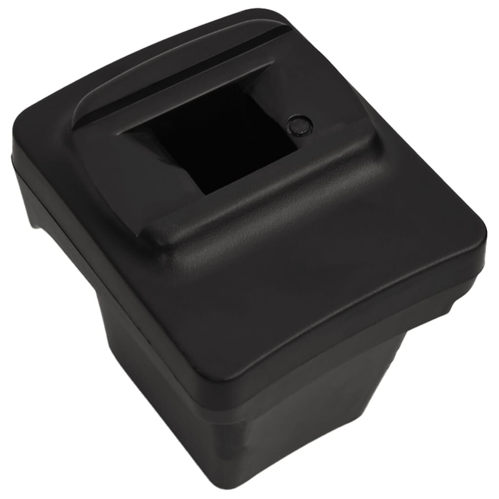 vidaXL Τεμπέλης Αυτοκινήτου Μαύρος 13x33x(31-48) εκ. από ABS