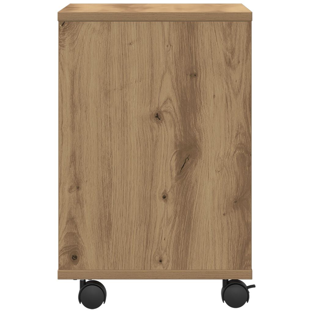 vidaXL Βάση Εκτυπωτή με Ρόδες Artisan Oak 41x32x48 εκ