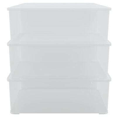vidaXL Κουτιά Αποθήκευσης Πλαστικά Στοιβαζόμενα 6 τεμ. 5 Λίτρων