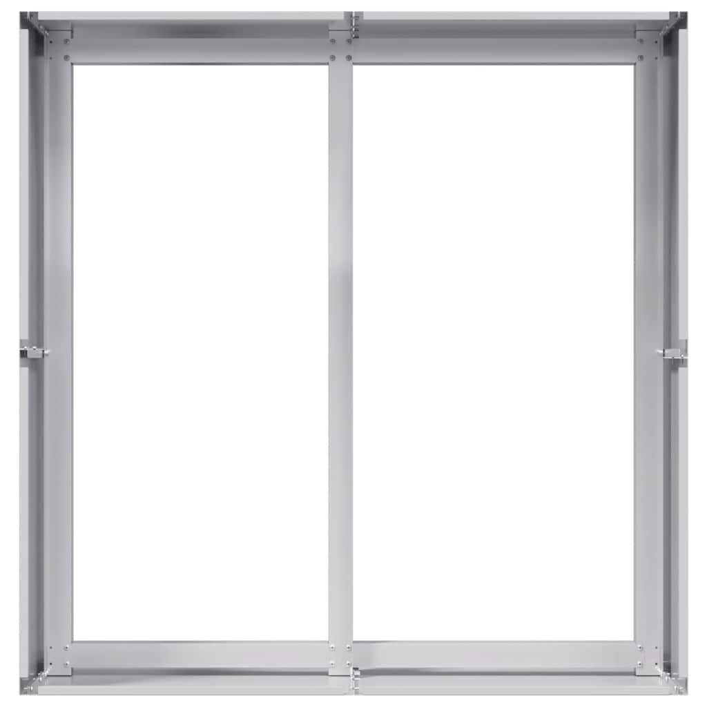 vidaXL Ζαρντινιέρα 80x80x40 εκ. από Γαλβανισμένο Ατσάλι