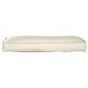 vidaXL Μαξιλάρι παλέτας για πλάτη Κρεμ 120 x 40 x 12 cm Ύφασμα Oxford