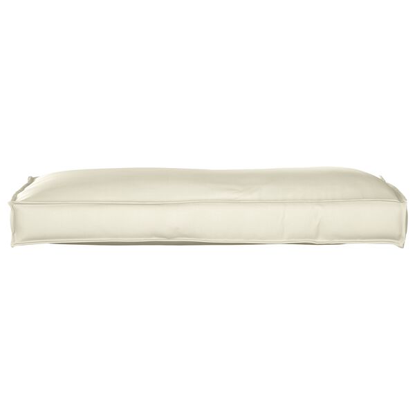 vidaXL Μαξιλάρι παλέτας για πλάτη Κρεμ 120 x 40 x 12 cm Ύφασμα Oxford