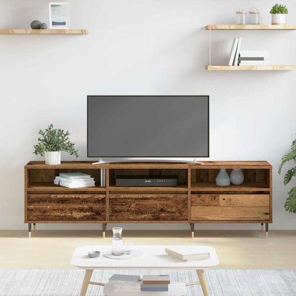 vidaXL &Nu;&tau;&omicron;&upsilon;&lambda;ά&pi;&iota; TV &Pi;&alpha;&lambda;&iota;ό &Xi;ύ&lambda;&omicron; 150 x 30 x 45 &epsilon;&kappa; &Epsilon;&pi;&epsilon;&xi;&epsilon;&rho;&gamma;&alpha;&sigma;&mu;έ&nu;&omicron; &xi;ύ&lambda;&omicron;