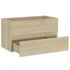 vidaXL Ντουλάπι Νιπτήρα Sonoma Δρυς 80 x 38,5 x 45 εκ. από Επεξ. Ξύλο