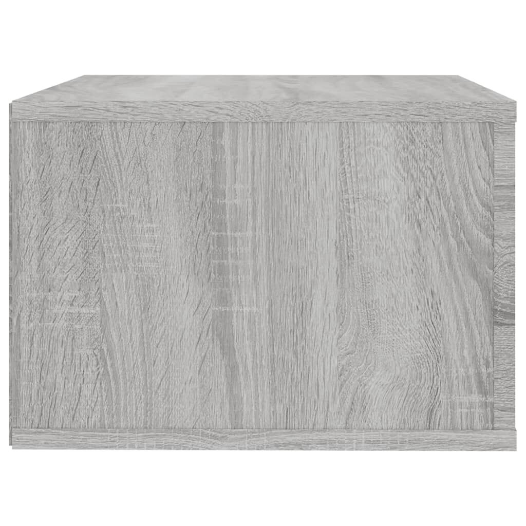 vidaXL Κομοδίνα Επιτοίχια Γκρι Sonoma 50x36x25 εκ.
