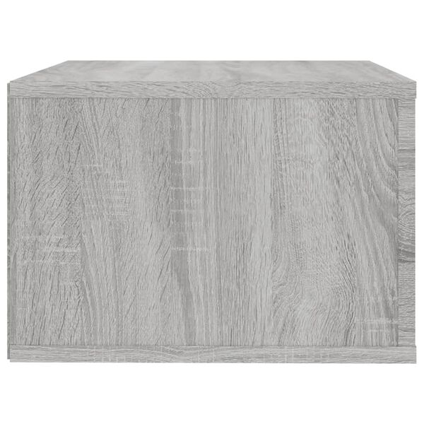 vidaXL Κομοδίνα Επιτοίχια Γκρι Sonoma 50x36x25 εκ.