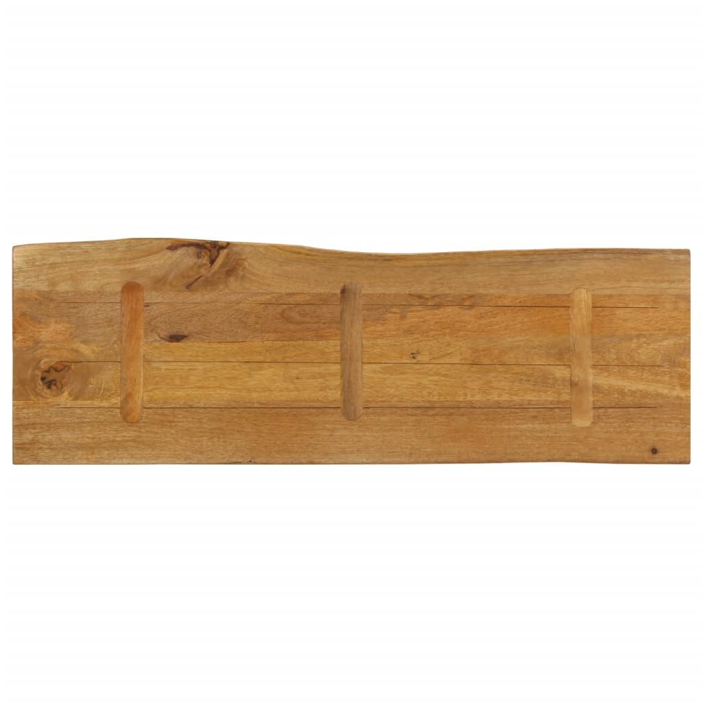 vidaXL Επιφάνεια Τραπεζιού 120x40x2,5 εκ. Live Edge Μασίφ Ξύλο Μάνγκο