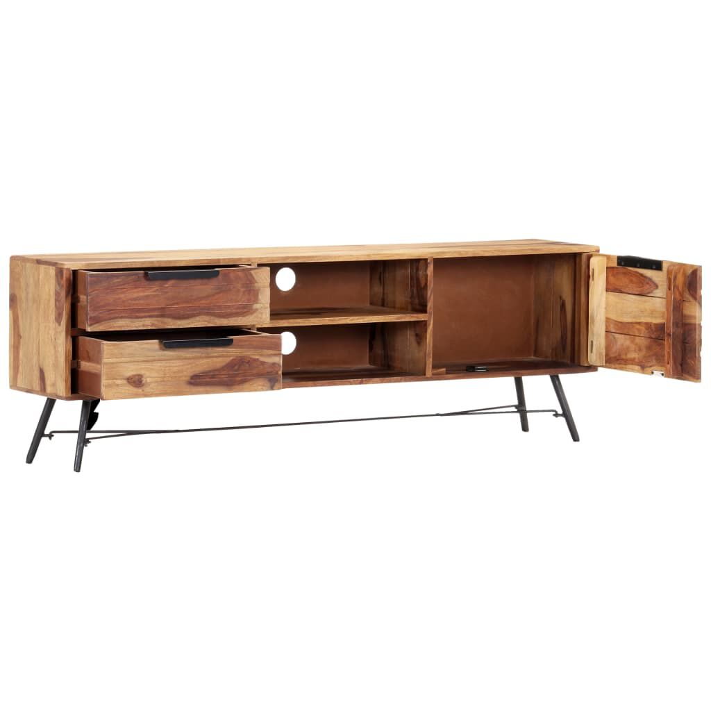 vidaXL Έπιπλο Τηλεόρασης 140 x 28 x 47 εκ. από Μασίφ Ξύλο Sheesham