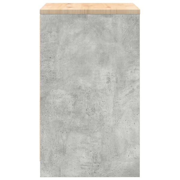 vidaXL ντουλάπι αποθήκευσης γκαράζ 60x51x85 εκ μασίφ ξύλο πεύκο