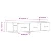 vidaXL Ντουλάπι Τοίχου Καπνιστή Δρυς 88x26x18,5 εκ. Επεξεργασμένο Ξύλο