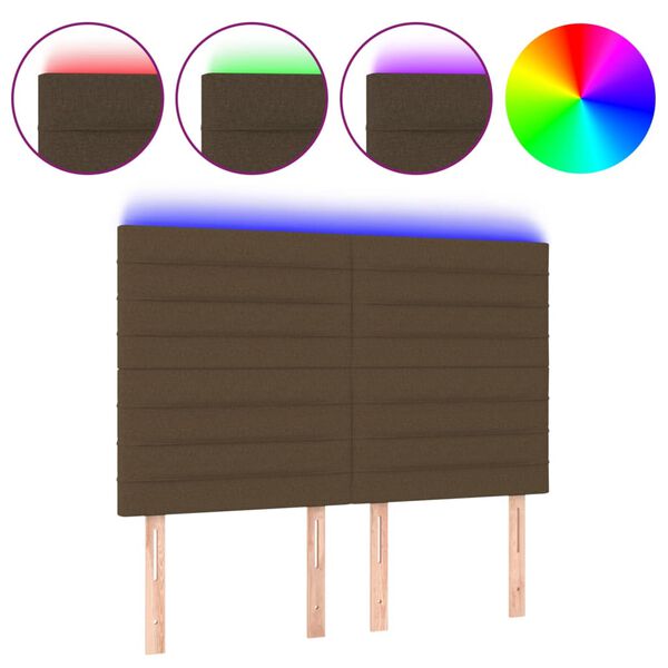 vidaXL &Kappa;&epsilon;&phi;&alpha;&lambda;ά&rho;&iota; &Kappa;&rho;&epsilon;&beta;&alpha;&tau;&iota;&omicron;ύ LED &Sigma;&kappa;&omicron;ύ&rho;&omicron; &Kappa;&alpha;&phi;έ 144x5x118/128&epsilon;&kappa;. &Upsilon;&phi;&alpha;&sigma;&mu;ά&tau;&iota;&nu;&omicron;