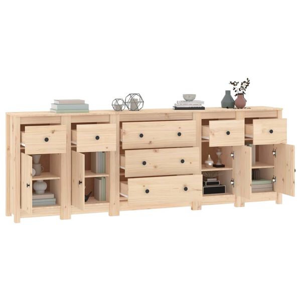 vidaXL Συρταριέρα 230x35x80 εκ. από Μασίφ Ξύλο Πεύκου