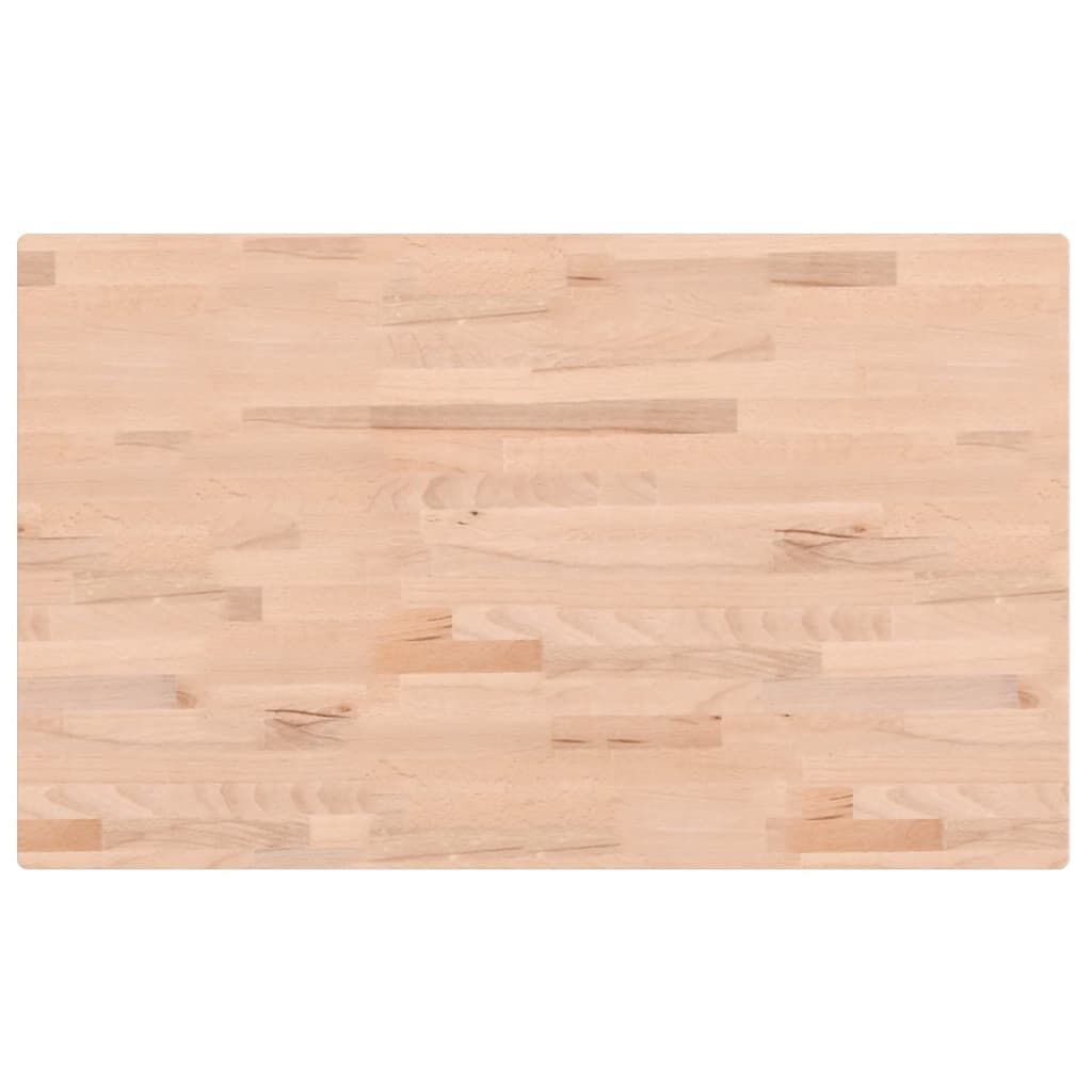 vidaXL Πάγκος Εργασίας Ορθογώνιος 100x60x81,5 εκ. από Μασίφ Ξύλο Οξιάς