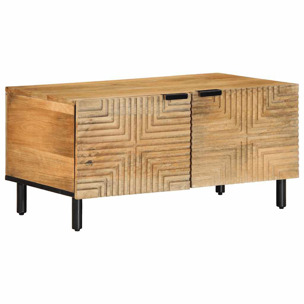 vidaXL Τραπεζάκι σαλονιού καφέ 80x50x40 cm μασίφ ξύλο Mango