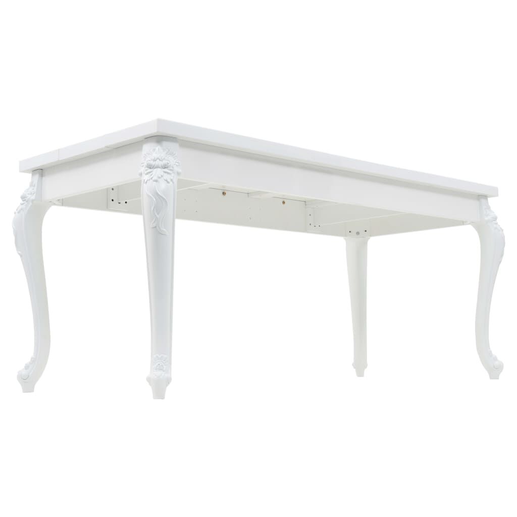 vidaXL Τραπεζαρία Γυαλιστερή Λευκή 179 x 89 x 81 εκ.