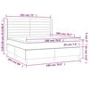 vidaXL &Kappa;&rho;&epsilon;&beta;ά&tau;&iota; Boxspring &mu;&epsilon; &Sigma;&tau;&rho;ώ&mu;&alpha; & LED &Alpha;&nu;.&Gamma;&kappa;&rho;&iota; 180x200&epsilon;&kappa;. &Upsilon;&phi;&alpha;&sigma;&mu;ά&tau;&iota;&nu;&omicron;