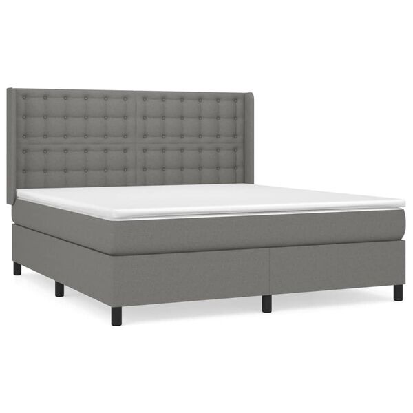 vidaXL &Kappa;&rho;&epsilon;&beta;ά&tau;&iota; Boxspring &mu;&epsilon; &Sigma;&tau;&rho;ώ&mu;&alpha; &Sigma;&kappa;&omicron;ύ&rho;&omicron; &Gamma;&kappa;&rho;&iota; 160x200 &epsilon;&kappa; &Upsilon;&phi;&alpha;&sigma;&mu;ά&tau;&iota;&nu;&omicron;
