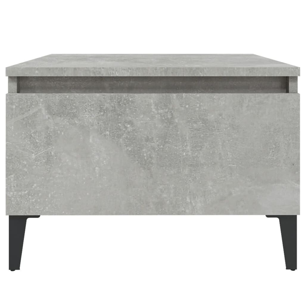 vidaXL Τραπέζια Βοηθητικά 2 τεμ. Γκρι Σκυροδ. 50x46x35 εκ. Επεξ. Ξύλο