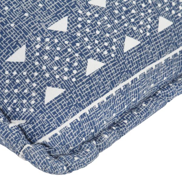 vidaXL Πουφ Πολυθρόνα Ίντιγκο Patchwork Υφασμάτινο