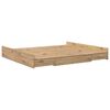 vidaXL Κρεβάτι με αποθηκευτικό χώρο artisan δρυς 200 x 200 cm
