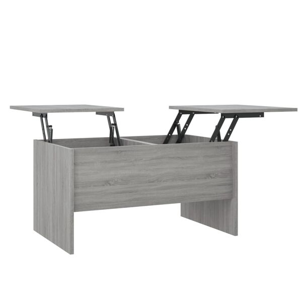 vidaXL Τραπεζάκι Σαλονιού Γκρι Sonoma80x50x42,5 εκ.Επεξεργασμένο Ξύλο