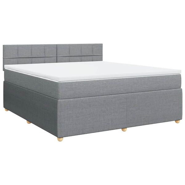 vidaXL &Kappa;&rho;&epsilon;&beta;ά&tau;&iota; Boxspring &mu;&epsilon; &Sigma;&tau;&rho;ώ&mu;&alpha; &Alpha;&nu;&omicron;&iota;&chi;&tau;ό &Gamma;&kappa;&rho;&iota; 180x200 &epsilon;&kappa;. &Upsilon;&phi;&alpha;&sigma;&mu;ά&tau;&iota;&nu;&omicron;