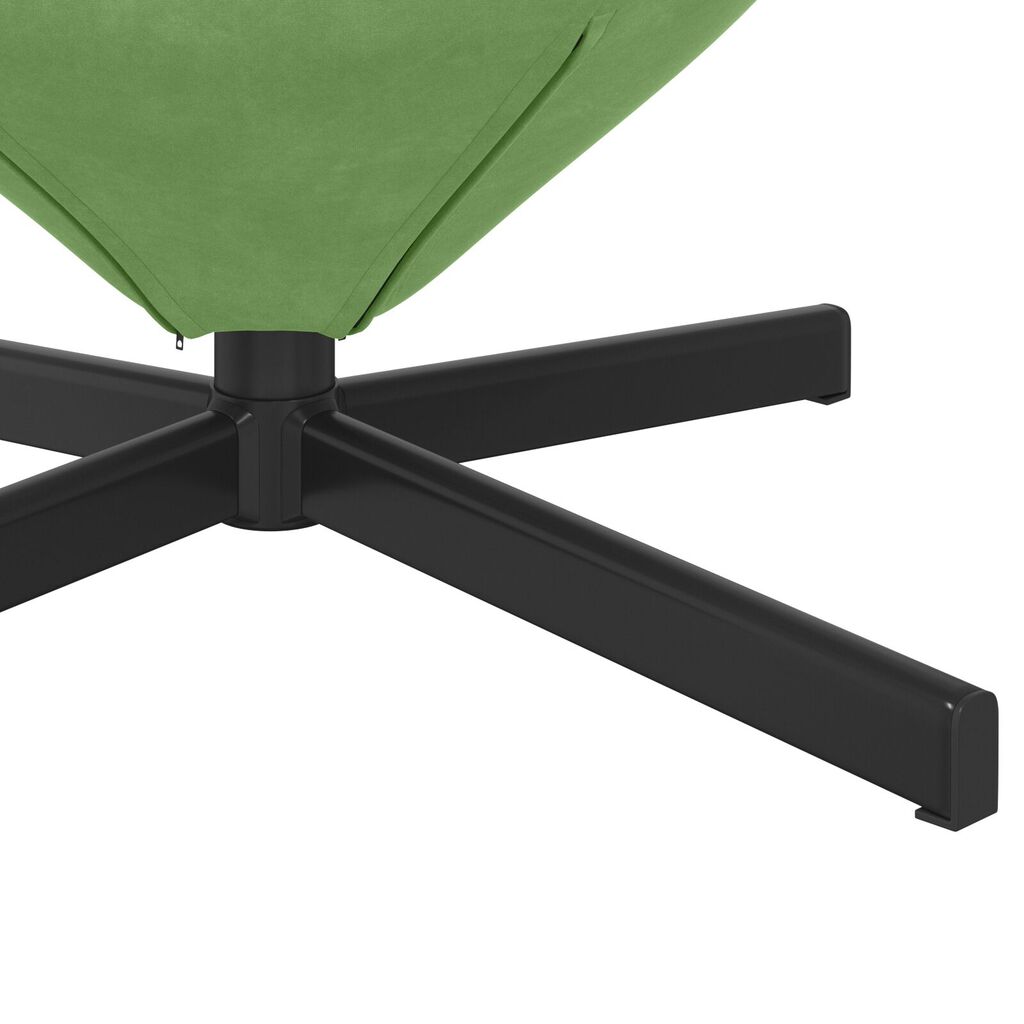 vidaXL Πολυθρόνα Αυγού Light Green Velvet