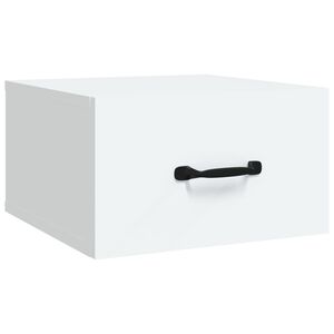 vidaXL Κομοδίνο Επιτοίχιο Λευκά 35 x 35 x 20 εκ.