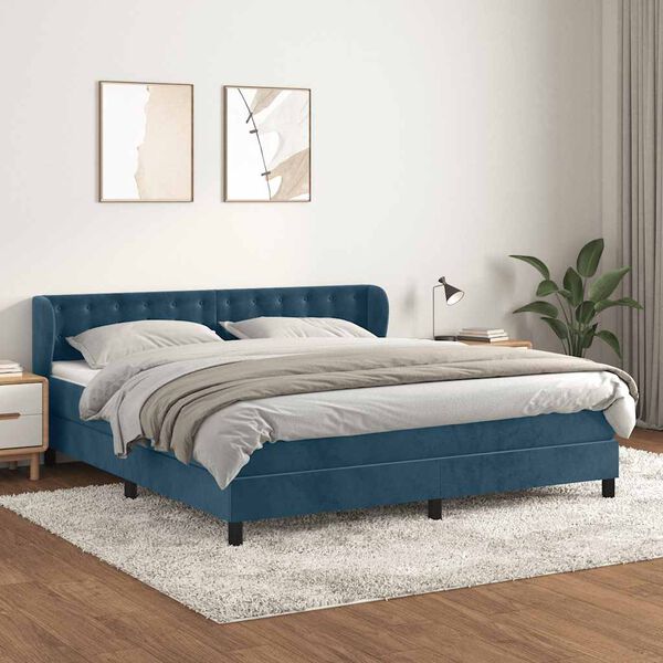 vidaXL &Kappa;&rho;&epsilon;&beta;ά&tau;&iota; Boxspring &mu;&epsilon; &Sigma;&tau;&rho;ώ&mu;&alpha; &Sigma;&kappa;&omicron;ύ&rho;&omicron; &Mu;&pi;&lambda;&epsilon; 180x200 &epsilon;&kappa;. &Beta;&epsilon;&lambda;&omicron;ύ&delta;&iota;&nu;&omicron;