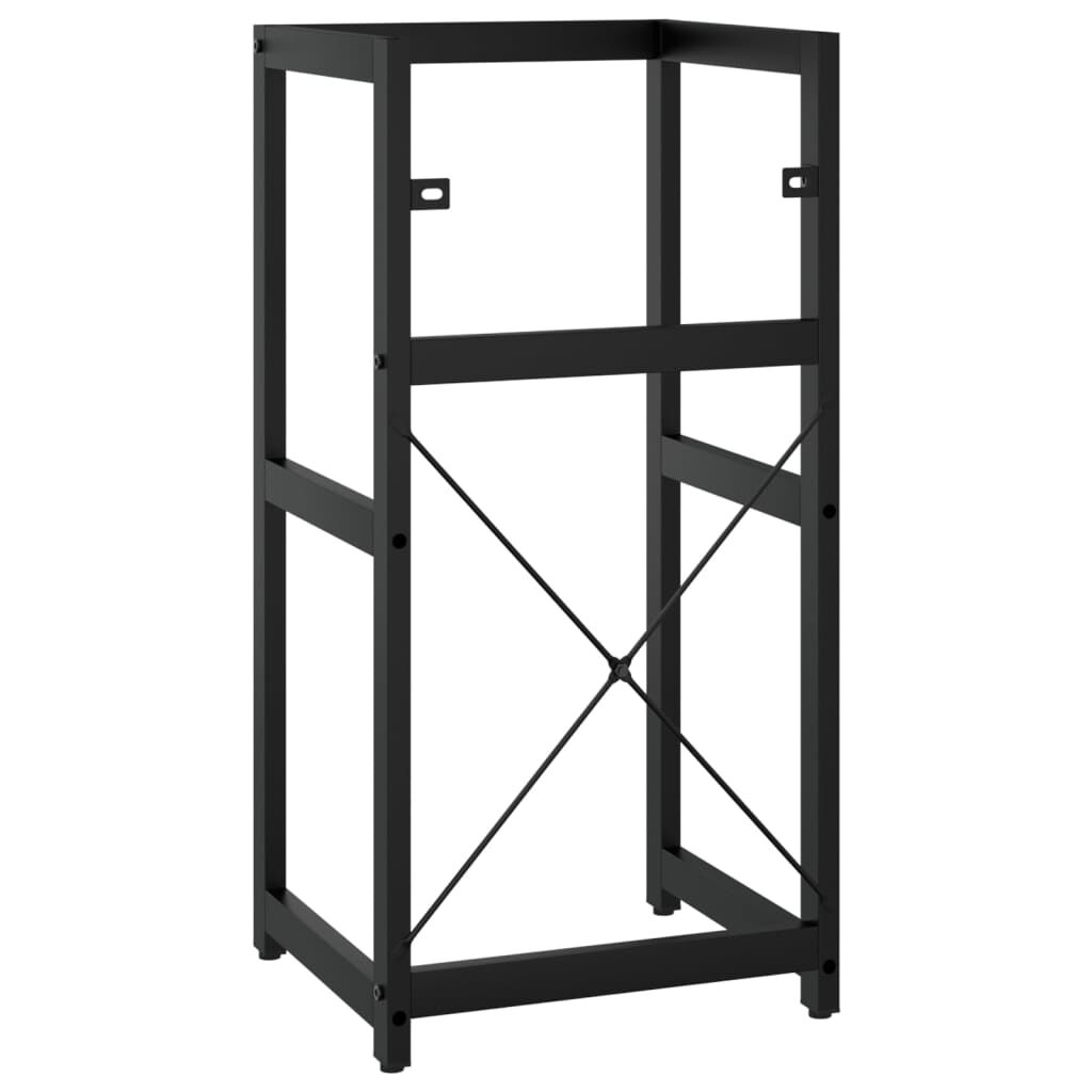 vidaXL Έπιπλο Μπάνιου Μαύρο 40 x 38 x 83 εκ. Σιδερένιο