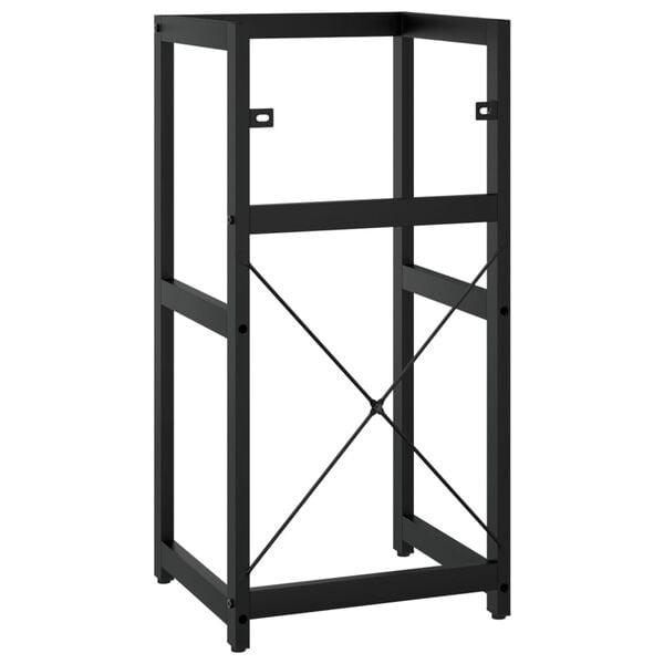 vidaXL Έπιπλο Μπάνιου Μαύρο 40 x 38 x 83 εκ. Σιδερένιο