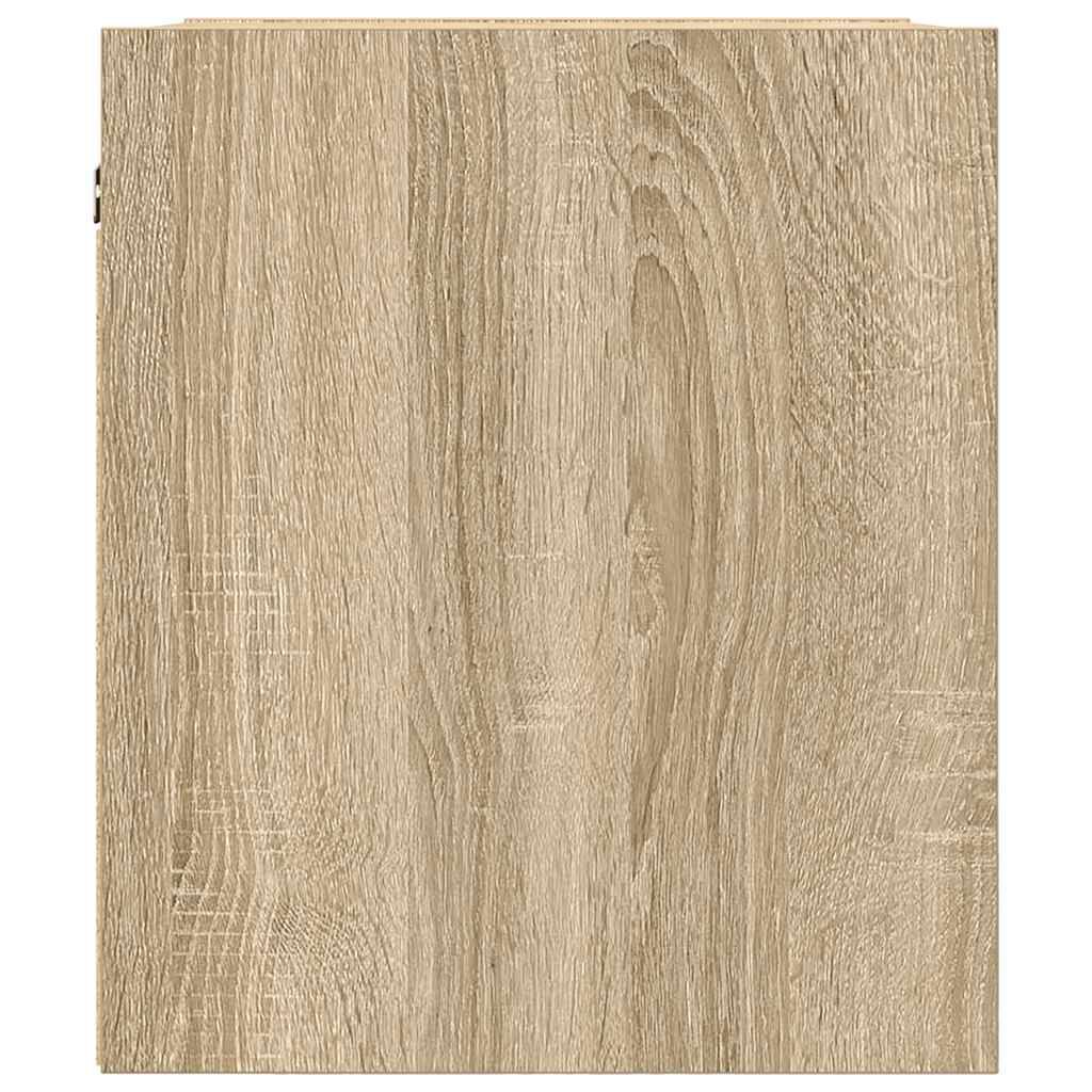 vidaXL Κομοδίνα Επιτοίχια Sonoma Δρυς 38x34x40 εκ.