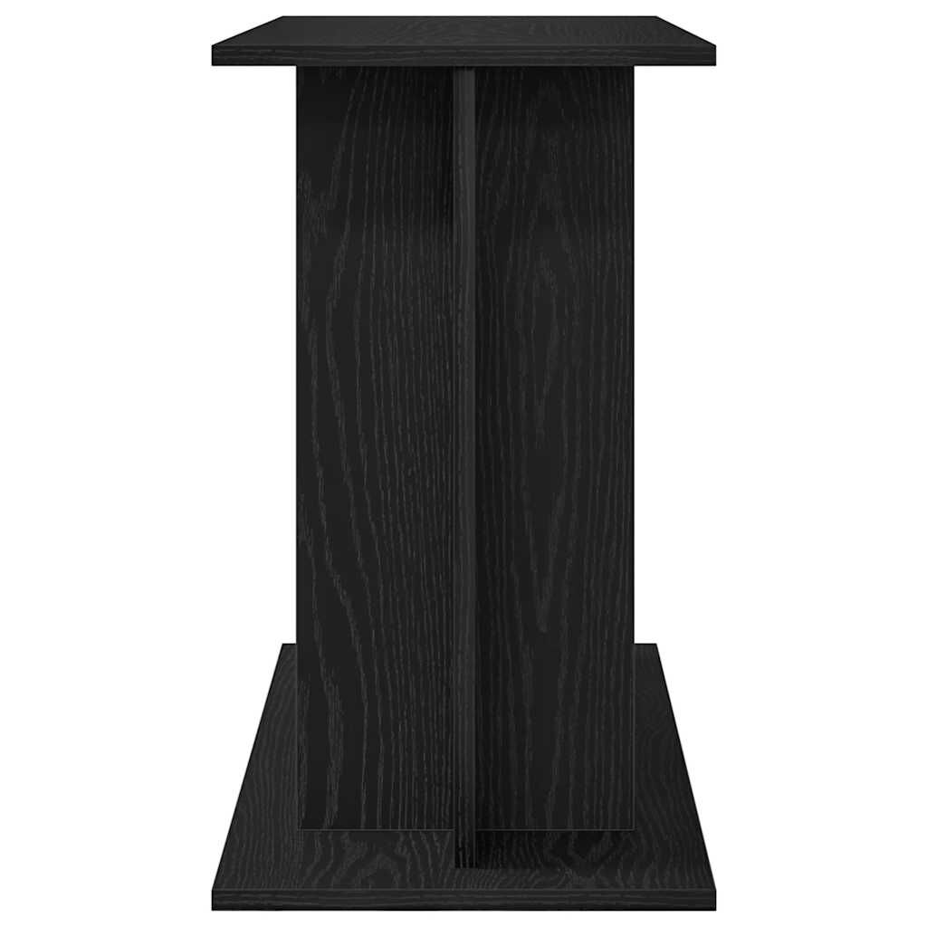 vidaXL Βάση Ενυδρείου Μαύρη Δρυς 80x35x60 εκ. από Επεξεργασμένο Ξύλο