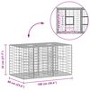 vidaXL &Alpha;&nu;&alpha;&sigma;&eta;&kappa;&omega;&mu;έ&nu;&omicron; &kappa;&rho;&epsilon;&beta;ά&tau;&iota; gabion &Alpha;&sigma;&eta;&mu;ί 100 x 60 x 55 &epsilon;&kappa;