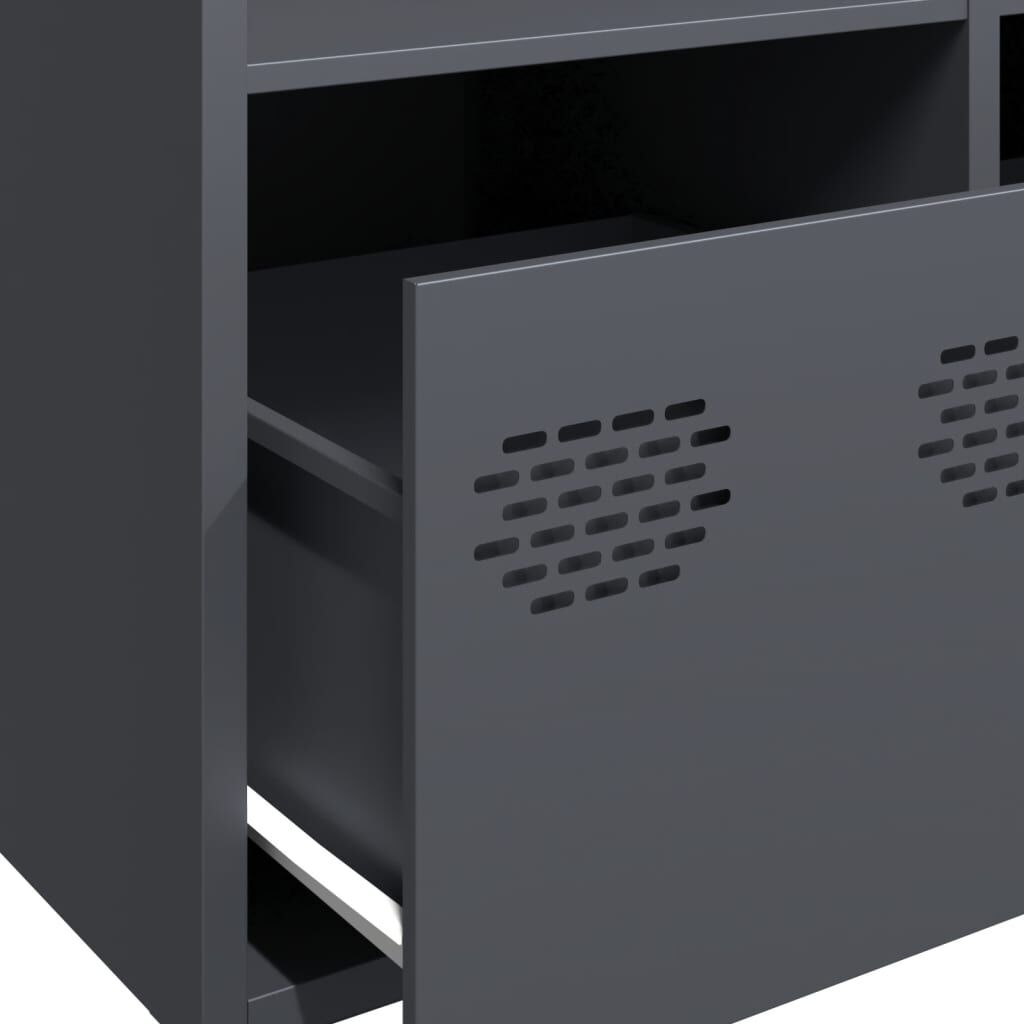 vidaXL Ντουλάπι Ανθρακί 101,5x39x103,5 εκ. από Ατσάλι