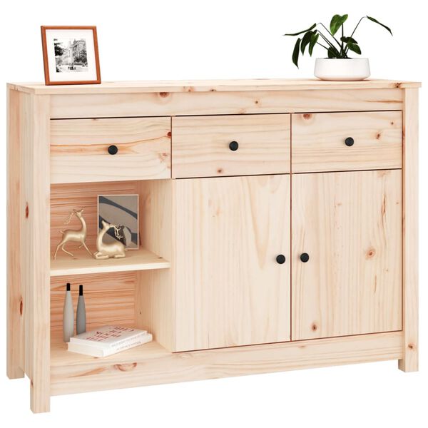 vidaXL Ντουλάπι 100 x 35 x 74 εκ. από Μασίφ Ξύλο Πεύκου