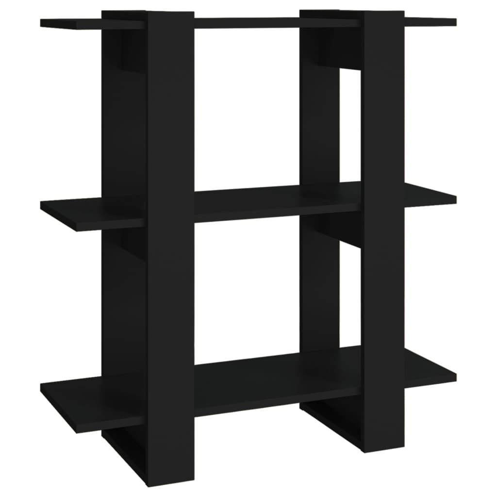 vidaXL Βιβλιοθήκη/Διαχωριστικό Χώρου Μαύρο 80 x 30 x 87 εκ.