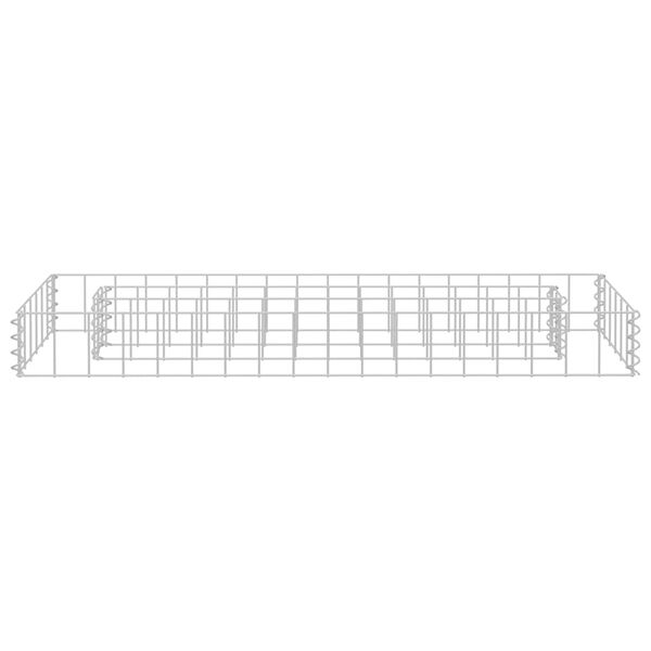 vidaXL Συρματοκιβώτιο-Γλάστρα Υπερυψωμένη 90x30x10 εκ. Γαλβ. Χάλυβας