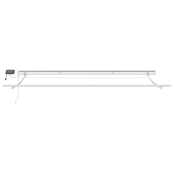 vidaXL Τέντα Πτυσσόμενη Χειροκίνητη με LED Καφέ 500x300 εκ.